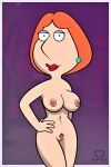  breasts erect_nipples family_guy hand_on_hip lois_griffin nude pubic_hair pussy thighs 