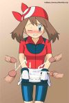  blush cum cum_drip ejaculation erection haruka_(pokemon) may penis pokemon 
