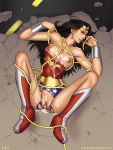  1girl aftersex breasts cum dc nipples pussy wonder_woman 