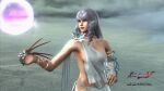 1girl alluring elysium_(cosplay) magenta_eyes necklace orb project_soul see-through silver_hair soul_calibur soul_calibur_v viola_(soul_calibur) viola_(soulcalibur)