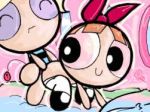 2girls blonde_hair blossom_(ppg) blue_eyes bubbles_(ppg) cartoon_network green_eyes multiple_girls powerpuff_girls red_eyes red_hair siblings sisters tied_hair twintails yuri