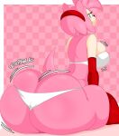 1girl amy_rose ass ass_cleavage big_ass bubble_ass bubble_butt butt_cleavage butt_crack denizen1414 female_only hd hedgehog high_res panties pink_fur pink_hair seductive sega sexy sexy_ass sexy_body sonic_the_hedgehog_(series) thick_ass thick_thighs thong underwear wide_hips