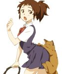  bad_id brown_hair cat ghibli haru haru_yoshioka neko_no_ongaeshi orie ponytail ribbon school_uniform studio_ghibli the_cat_returns yoshioka_haru 